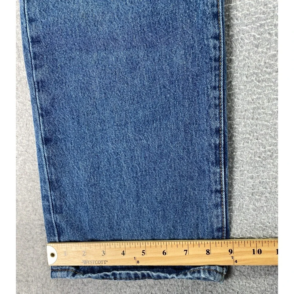 Levis‎ 501 Jeans Mens 40x30 Blue Med Wash Denim Button Fly Straight 100% Cotton